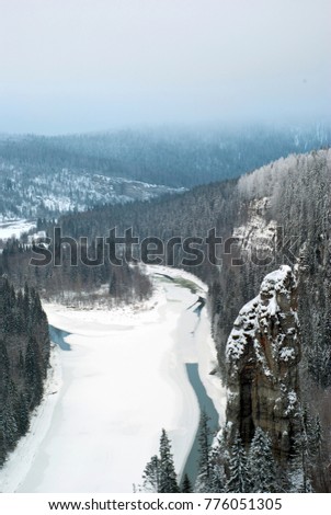 Similar – Image, Stock Photo winter forest Environment