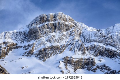 Winter Views Of The Cirque De Gavarnie And Marboré Summit (Midi-Pyrénées, Pyrenees, France)