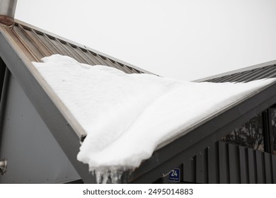 winter village house tree snow cold ice  - Powered by Shutterstock