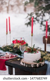 Winter Wedding In A Snowy Forest