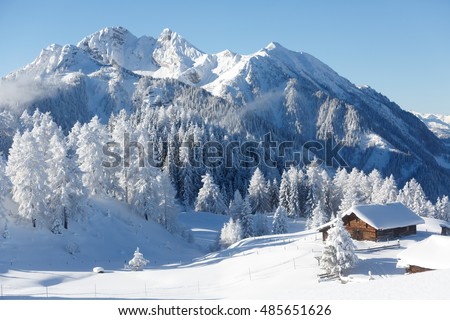 Winter wonderland in the Austrian alps