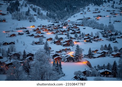 Winter wonderland in Grindelwald, Switzerland - Powered by Shutterstock