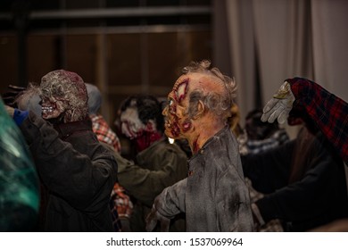 Winter Wonderland In Riyadh Season 20 Oct 2019 Saudi Arabia - General Authority For Entertainment - Zombies Walk