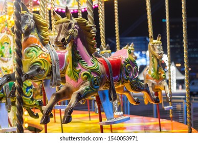 Winter Wonderland In Riyadh Season 20 Oct 2019 Saudi Arabia - General Authority For Entertainment - Carousel Colorful Britanis