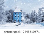 "Winter Wonderland: A Snowy Panorama of Moomin World"