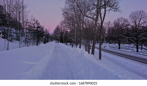 A Winter's Scene In Strängnäs, Södermanland County, Sweden