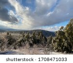 Wintertime at the summit of Mt. Uncanoonuc in Goffstown, New Hampshire