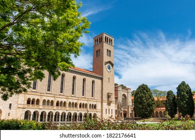 Winthrop Hall located at the University of Western Australia, in Perth, Australia