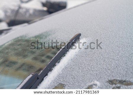 Similar – Image, Stock Photo frosty morning in March…