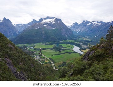 Wire Bridge Via Ferrata Andalsnes, Norway