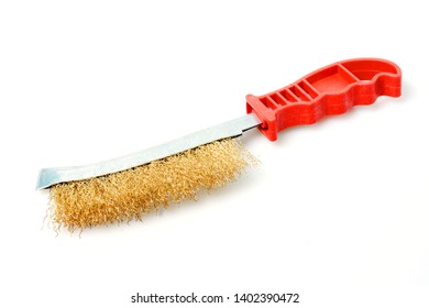 Wire  Brush Isolated On White Background