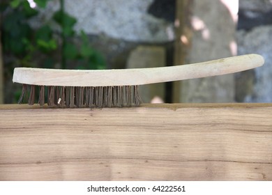 Wire Brush Over Wood