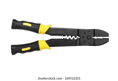 Wire cutter on white background