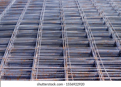 Wire Mesh Concrete Pouring Rust Stock Photo (Edit Now) 1556922920