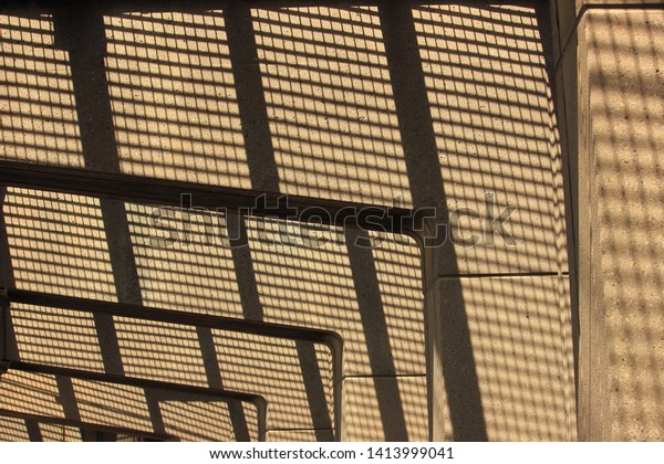 Wire Mesh Graphic Pattern Ceiling Shadows Stock Photo Edit