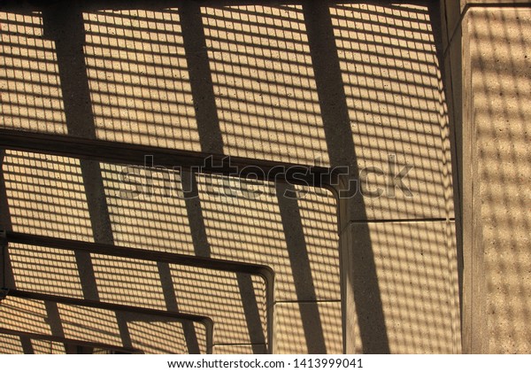 Wire Mesh Graphic Pattern Ceiling Shadows Stock Photo Edit Now