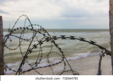 Wire on the beach