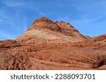 Wire Pass trailhead, buckskin gulch at the house rock valley road at the stateline Utah Arizona in United states of America, USA