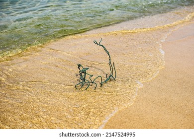 Wire Sculpture Close Up At The Beach In Brazil