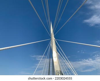 Wire Suspension Bridge In Winnipeg Mb