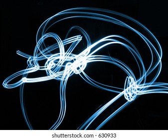 Wired for Sound, 3D effect when viewed full size, using light source and Music to create glowing Centre