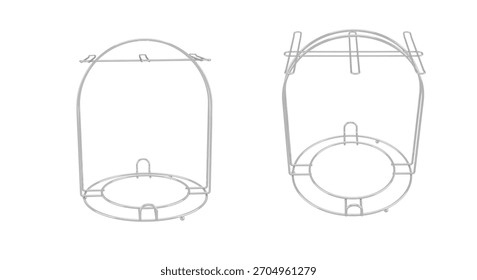Wireframe Cylindrical Structures with Circular Bases