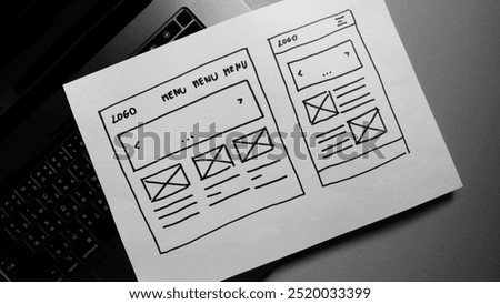 Wireframe Web, Website Design, Wireframe Examples Of Web And Mobile Wireframe Sketches Printable.