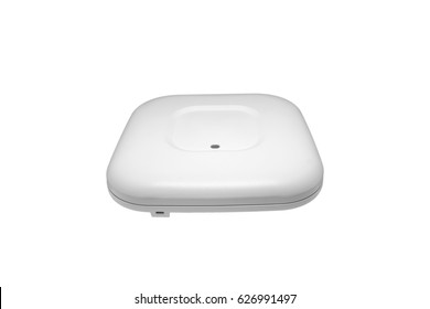 Wireless Access Point . Isolated On White Background