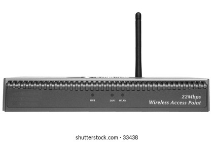 Wireless access point on white background.