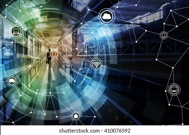 Wireless Communication Network Abstract Image Visual, Internet Of Things