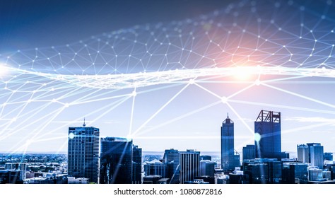 Wireless communication and networking - Shutterstock ID 1080872816