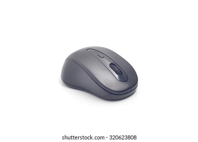 Wireless computer mouse isolated on white background