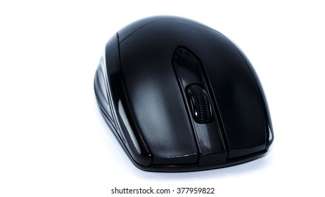 Wireless computer mouse isolated on white background