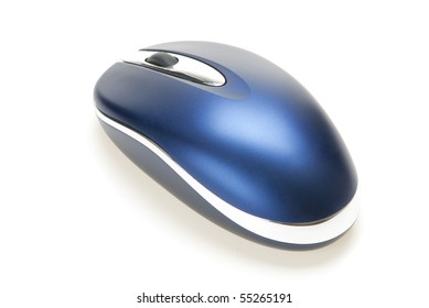 Wireless Computer Mouse On White Background