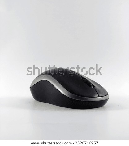wireless computer mouse with white background and black computer mouse PNG photo 