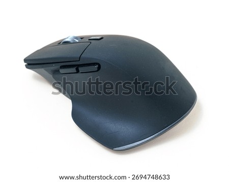 Wireless Ergonomic Mouse on White Background