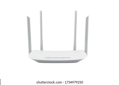 Wireless Internet Router Isolated On White Background