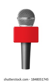 Wireless Microphone Isolated On White