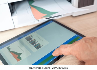 Wireless multifunction printer, print, scan, copy, print with tablet