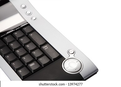 Wireless numeric keypad for laptop computers, isolated on white