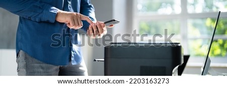 Wireless Print On Printer Using Mobile Phone