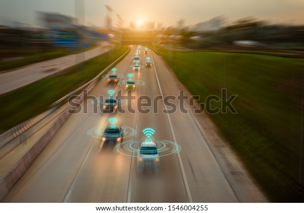 The wireless systems 5g and internet of\
things, technology 4.0 sensing system  network of vehicle to used\
internet signal in car when drive ever\
way.