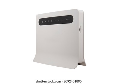 Wireless WiFi Router Isolated On White Background