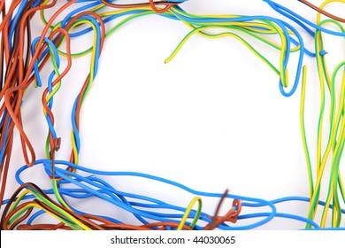 wires of different colors as a framework