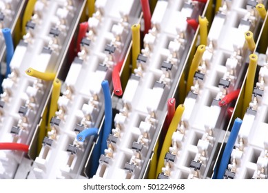 Wires IP Switchboard Panel Close Up