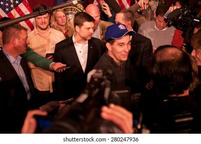 Wisconsin Gov. Scott Walker Talks With Voters In Concord, New Hampshire, March 14, 2015