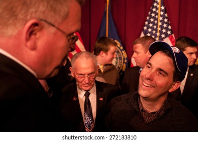 Wisconsin Governor Scott Walker Speaks In Concord, NH, USA, On March 14, 2015