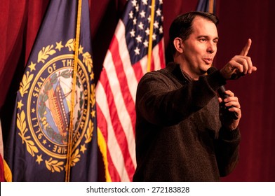 Wisconsin Governor Scott Walker Speaks In Concord, New Hampshire, USA, On March 14, 2015