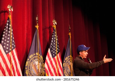 Wisconsin Governor Scott Walker Speaks In Concord, New Hampshire On March 14, 2015.