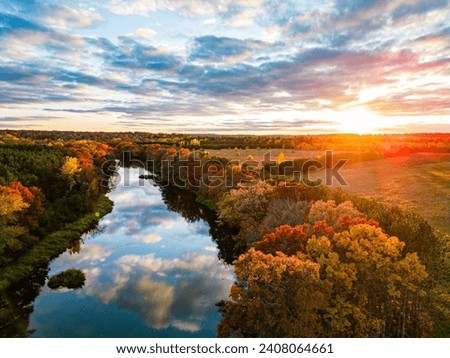 Wisconsin River in the Fall